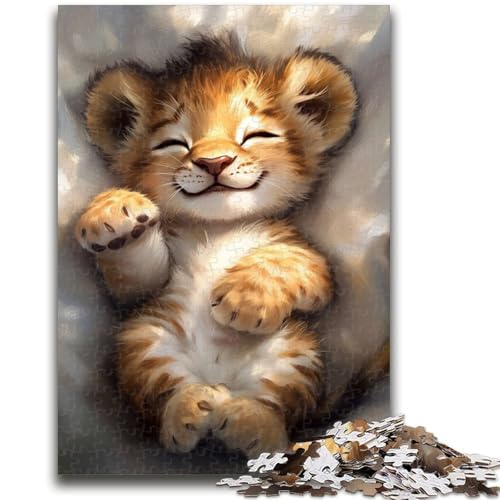 Puzzle für Erwachsene, 1000 Teile, Löwenjunges, für Alter 14+, Quizspiel, Spaß bei Heimaktivitäten, Geburtstagsgeschenk, Reisegeschenke, 50x75cm Puzzle für Erwachsene, 1000 Teile, Löwenjunges, für Alter 14+, Quizspiel, Spaß bei Heimaktivitäten, Geburtstagsgeschenk, Reisegeschenke, 50x75cm von LYXIANY