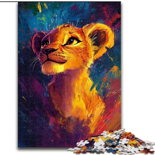 Puzzle für Erwachsene, 1000 Teile, Löwenjunges, lehrreich, ganze Familie, 50x75cm Puzzle für Erwachsene, 1000 Teile, Löwenjunges, lehrreich, ganze Familie, 50x75cm von LYXIANY