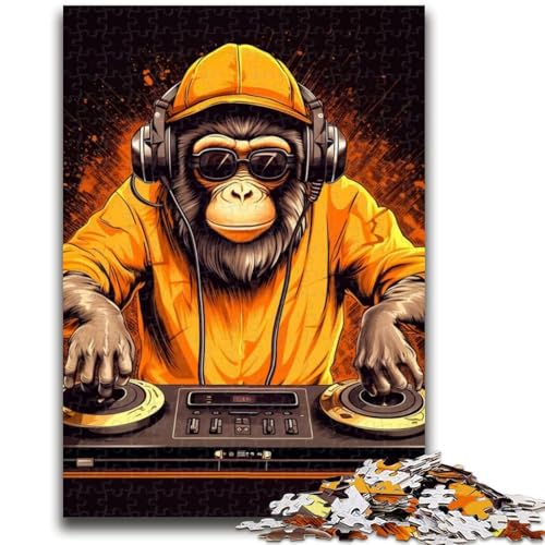 Puzzle für Erwachsene, 1000 Teile, Monkey DJ-Musik, hilft dem Gehirn, süchtig machendes Spielzeug zu trainieren, um Geduld zu fördern, EIN Kunstwerk, 50x75cm Puzzle für Erwachsene, 1000 Teile, Monkey DJ-Musik, hilft dem Gehirn, süchtig machendes Spielzeug zu trainieren, um Geduld zu fördern, EIN Kunstwerk, 50x75cm von LYXIANY