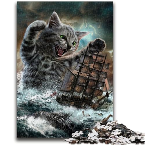 Puzzle für Erwachsene, 1000 Teile, Monster, Titan, Katze, Kraken, für Lernspiele, Herausforderungsspielzeug, ganze Familie, 50x75cm von LYXIANY