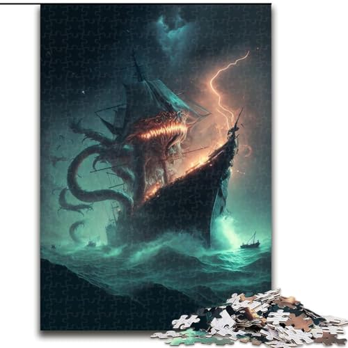 Puzzle für Erwachsene, 1000 Teile, Monster-Invasion, Puzzles für Erwachsene, Größe 38x26cm, Heimdekoration, Denksportspiel für Teenager und Familieninteraktion Puzzle für Erwachsene, 1000 Teile, Monster-Invasion, Puzzles für Erwachsene, Größe 38x26cm, Heimdekoration, Denksportspiel für Teenager und Familieninteraktion von LYXIANY