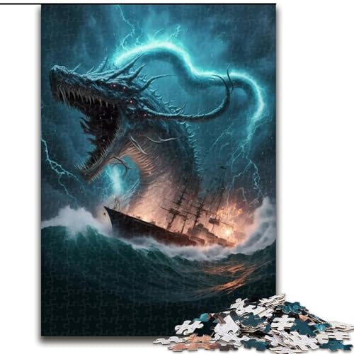 Puzzle für Erwachsene, 1000 Teile, Monster-Invasion, Puzzles für Erwachsene, Größe 38x26cm, Heimdekoration, Denksportspiel für Teenager und Familieninteraktion Puzzle für Erwachsene, 1000 Teile, Monster-Invasion, Puzzles für Erwachsene, Größe 38x26cm, Heimdekoration, Denksportspiel für Teenager und Familieninteraktion von LYXIANY