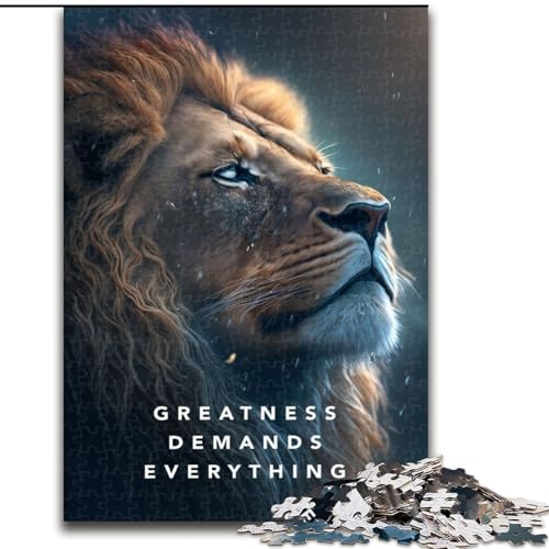 Puzzle für Erwachsene, 1000 Teile, Motivationspuzzle, Quizspiel, Wanddekoration, einzigartige Geburtstags (Größe 50x75cm) von LYXIANY