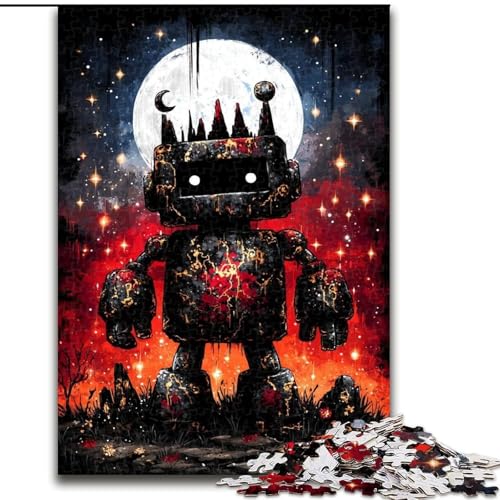Puzzle für Erwachsene, 1000 Teile, Mysteriöser Roboter, Stressabbau, Schwierige Herausforderung, Einzigartige Heimdekoration und Geschenke, 38x26cm von LYXIANY