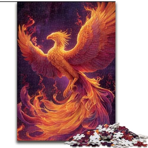 Puzzle für Erwachsene, 1000 Teile, Mysteriöses Phönix-Puzzle, anspruchsvolles Denkspiel für Teenager, perfekt als Heimdekoration oder Geschenk (Größe 26x38cm) von LYXIANY