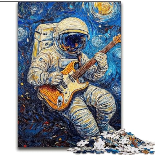 Puzzle für Erwachsene, 1000 Teile, Nachthimmel-Astronaut, Spielzeug, Lernspiele, Stressabbau, tolle Geschenke und Spielzeuge, 26x38cm von LYXIANY