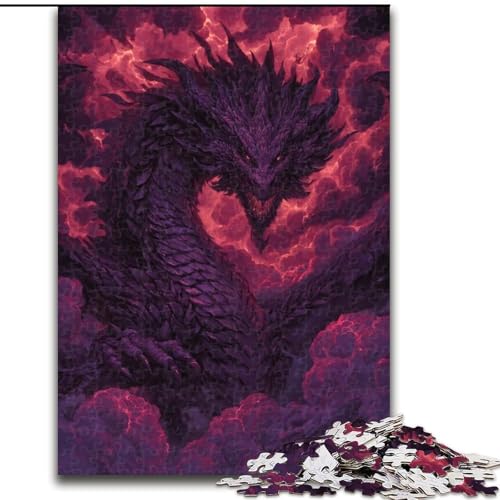Puzzle für Erwachsene, 1000 Teile, Nebeldrache, Spielzeug, Lernspiele, Stressabbau, tolle Geschenke und Spielzeuge, 26x38cm von LYXIANY