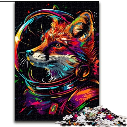Puzzle für Erwachsene, 1000 Teile, Neon-Astronautenfuchs, Holzpuzzle, interaktives Familienspiel, Bastelgeschenk mit farbenfrohen Kunstwerken, Größe 50x75cm Puzzle für Erwachsene, 1000 Teile, Neon-Astronautenfuchs, Holzpuzzle, interaktives Familienspiel, Bastelgeschenk mit farbenfrohen Kunstwerken, Größe 50x75cm von LYXIANY