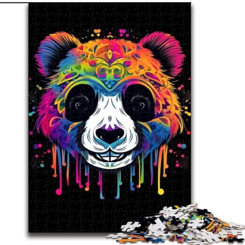 Puzzle für Erwachsene, 1000 Teile, Neon-Panda, Holzpuzzle, Größe 50x75cm, für Teenager und Jugendliche, ideales Geburtstags Puzzle für Erwachsene, 1000 Teile, Neon-Panda, Holzpuzzle, Größe 50x75cm, für Teenager und Jugendliche, ideales Geburtstags von LYXIANY