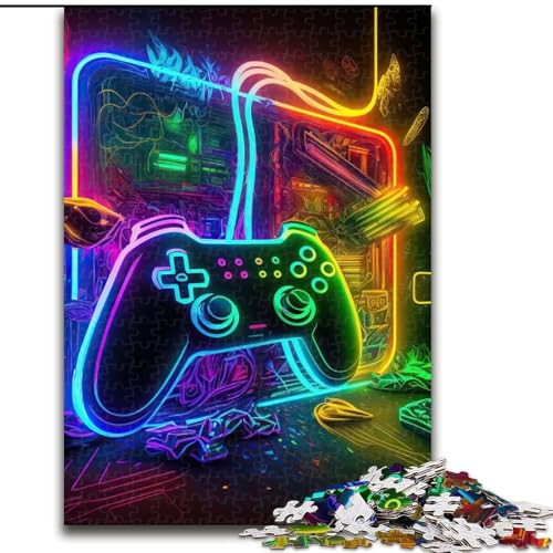 Puzzle für Erwachsene, 1000 Teile, Neon-Spiel, Kartonpuzzle für Erwachsene, Größe 38x26cm, anspruchsvolles Denkspiel, Familienaktivität, Heimdekoration Puzzle für Erwachsene, 1000 Teile, Neon-Spiel, Kartonpuzzle für Erwachsene, Größe 38x26cm, anspruchsvolles Denkspiel, Familienaktivität, Heimdekoration von LYXIANY