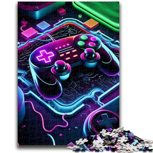 Puzzle für Erwachsene, 1000 Teile, Neon-Spiel, Lernspiel, Herausforderungsspielzeug, ganze Familie, 38x26cm von LYXIANY