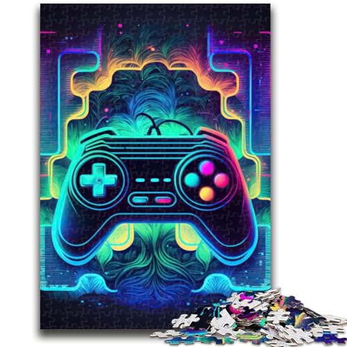 Puzzle für Erwachsene, 1000 Teile, Neon-Spiel, Lernspiel, Herausforderungsspielzeug, ganze Familie, 38x26cm von LYXIANY