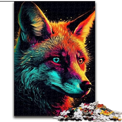 Puzzle für Erwachsene, 1000 Teile, Neonfuchs, Spielzeug, Lernspiele, Stressabbau, tolle Geschenke und Spielzeuge, 26x38cm von LYXIANY