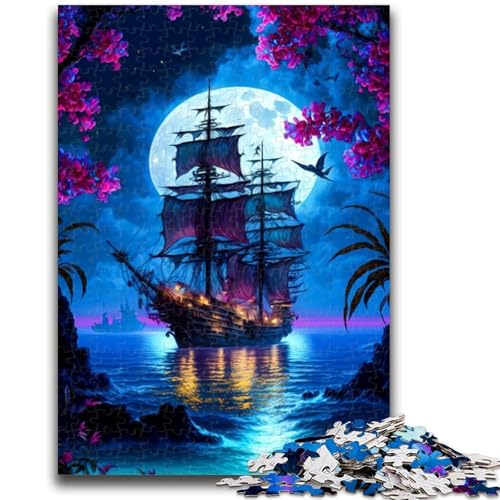 Puzzle für Erwachsene, 1000 Teile, Ozeanschiff, Stressabbau, schwierige Herausforderung, geeignet als Schreibtischdekoration, 26x38cm von LYXIANY