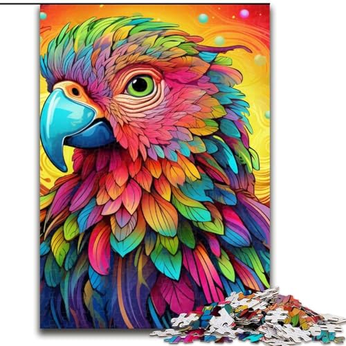 Puzzle für Erwachsene, 1000 Teile, Papagei, anspruchsvolle Puzzles, kreatives Familienspiel und Heimdekoration, Teenager, Größe: 50x75cm von LYXIANY