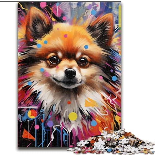 Puzzle für Erwachsene, 1000 Teile, Pommersche Graffiti-Puzzles aus Pappe, 26x38cm, Denkspiel für Teenager und Familieninteraktion Puzzle für Erwachsene, 1000 Teile, Pommersche Graffiti-Puzzles aus Pappe, 26x38cm, Denkspiel für Teenager und Familieninteraktion von LYXIANY