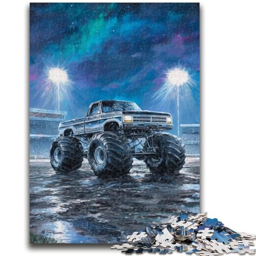 Puzzle für Erwachsene, 1000 Teile, Psychedelic Monster Truck, pädagogisches Familienspiel, tolles Geschenk für die ganze Familie, ab 14 Jahren, 50x75cm von LYXIANY