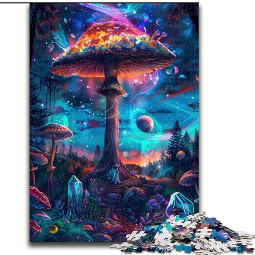Puzzle für Erwachsene, 1000 Teile, Psychedelische Pilze, 1000-teiliges Puzzle, Spaß für die ganze Familie, Basteln, perfekt für Geburtstage, Feiertage, Größe 50x75cm von LYXIANY