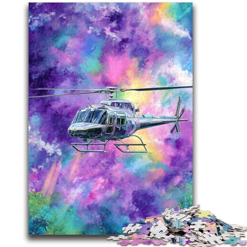 Puzzle für Erwachsene, 1000 Teile, Psychedelischer Hubschrauber, Stressabbau, schwierige Herausforderung, stärkt die Liebe zwischen Paaren, 50x75cm von LYXIANY