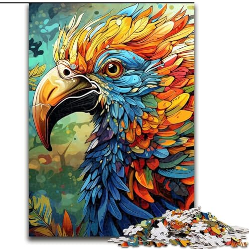 Puzzle für Erwachsene, 1000 Teile, Psychedelischer Vogel, Papp-Puzzle, 26x38cm, Denkspiel für Teenager und Familieninteraktion Puzzle für Erwachsene, 1000 Teile, Psychedelischer Vogel, Papp-Puzzle, 26x38cm, Denkspiel für Teenager und Familieninteraktion von LYXIANY
