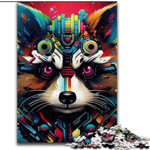 Puzzle für Erwachsene, 1000 Teile, Psychedelischer Waschbär, Holzpuzzle, 50x75cm, Denkspiel für Teenager und Familieninteraktion Puzzle für Erwachsene, 1000 Teile, Psychedelischer Waschbär, Holzpuzzle, 50x75cm, Denkspiel für Teenager und Familieninteraktion von LYXIANY
