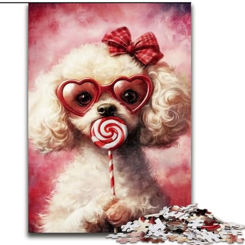 Puzzle für Erwachsene, 1000 Teile, Pudel-Puzzle aus Holz, DIY-Heimdeko-Geschenk, Denksportaufgabe für Erwachsene, Größe 50x75cm Puzzle für Erwachsene, 1000 Teile, Pudel-Puzzle aus Holz, DIY-Heimdeko-Geschenk, Denksportaufgabe für Erwachsene, Größe 50x75cm von LYXIANY