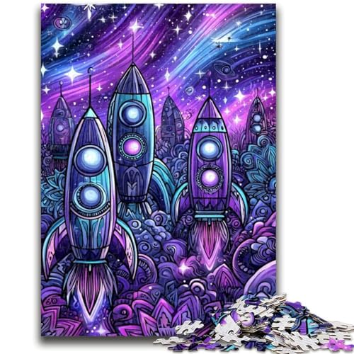 Puzzle für Erwachsene, 1000 Teile, Raketen-Familienspaß, ganze Familie, ab 14 Jahren, 50x75cm Puzzle für Erwachsene, 1000 Teile, Raketen-Familienspaß, ganze Familie, ab 14 Jahren, 50x75cm von LYXIANY