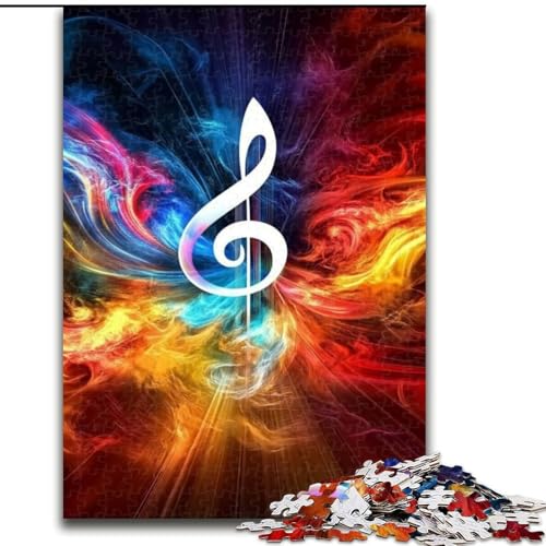 Puzzle für Erwachsene, 1000 Teile, Rauchnotizen, Quizspiel, Wanddekoration, einzigartige Geburtstags (Größe 50x75cm) von LYXIANY