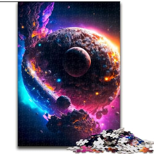 Puzzle für Erwachsene, 1000 Teile, Rosa/Blau, Quizspiel, Wanddekoration, einzigartige Geburtstags (Größe 26x38cm) von LYXIANY