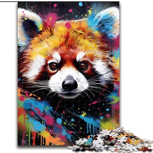 Puzzle für Erwachsene, 1000 Teile, Roter Panda, Kunst-Graffiti, 1000-teiliges Puzzle, anspruchsvolles Denkspiel für Teenager, Spaß für den Spieleabend mit der Familie, 50x75cm Puzzle für Erwachsene, 1000 Teile, Roter Panda, Kunst-Graffiti, 1000-teiliges Puzzle, anspruchsvolles Denkspiel für Teenager, Spaß für den Spieleabend mit der Familie, 50x75cm von LYXIANY