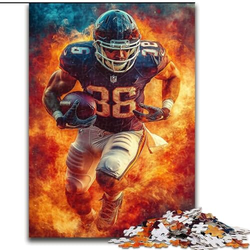 Puzzle für Erwachsene, 1000 Teile, Rugby-Spieler, anspruchsvolles Spiel und Familienspiel mit vollständig ineinandergreifenden, zufällig geformten Teilen, 50x75cm von LYXIANY