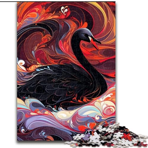 Puzzle für Erwachsene, 1000 Teile, Schwarzer Schwan, Puzzle für Erwachsene, 50x75cm, Eltern, Partner, Freunde – ab 14 Jahren Puzzle für Erwachsene, 1000 Teile, Schwarzer Schwan, Puzzle für Erwachsene, 50x75cm, Eltern, Partner, Freunde – ab 14 Jahren von LYXIANY