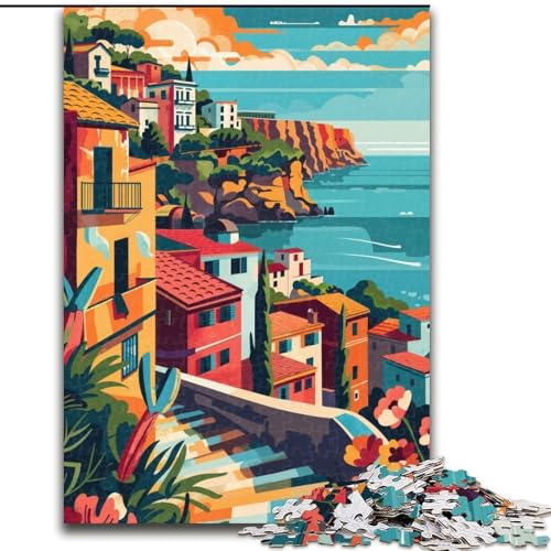 Puzzle für Erwachsene, 1000 Teile, Sizilien-Poster, Lernspielzeug, einzigartige Heimdekoration und Geschenke für Kinder ab 14 Jahren (26x38cm),1000 Teile von LYXIANY