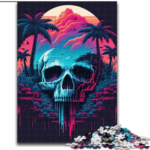 Puzzle für Erwachsene, 1000 Teile, Skull Island, Elefantenspielzeug, Denkspiel, Geburtstagsgeschenk, Geschenke, Wandkunst, für Kinder ab 14 Jahren (Größe 50x75cm) von LYXIANY