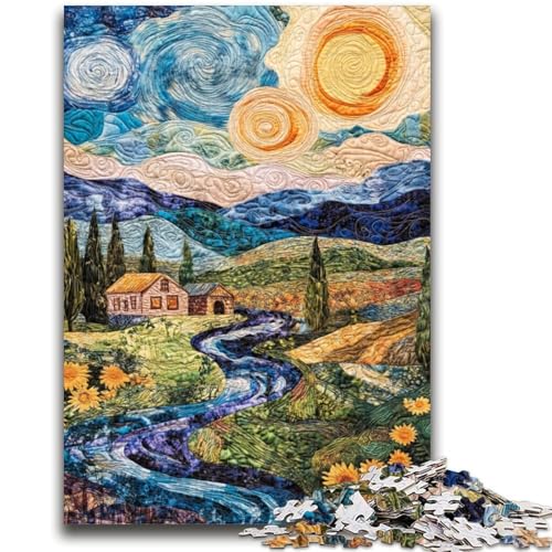 Puzzle für Erwachsene, 1000 Teile, Sonnenblumen-Familienspaß, ganze Familie, ab 14 Jahren, 50x75cm Puzzle für Erwachsene, 1000 Teile, Sonnenblumen-Familienspaß, ganze Familie, ab 14 Jahren, 50x75cm von LYXIANY