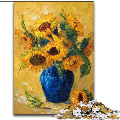 Puzzle für Erwachsene, 1000 Teile, Sonnenblumen in Einer Vase, Lernspiele, Heimdekoration, ganze Familie, 38x26cm Puzzle für Erwachsene, 1000 Teile, Sonnenblumen in Einer Vase, Lernspiele, Heimdekoration, ganze Familie, 38x26cm von LYXIANY