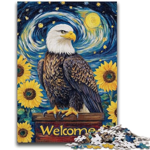 Puzzle für Erwachsene, 1000 Teile, Sonnenblumenadler, ab 14 Jahren, Denksportspiel, Erwachsene und Jugendliche, 50x75cm Puzzle für Erwachsene, 1000 Teile, Sonnenblumenadler, ab 14 Jahren, Denksportspiel, Erwachsene und Jugendliche, 50x75cm von LYXIANY