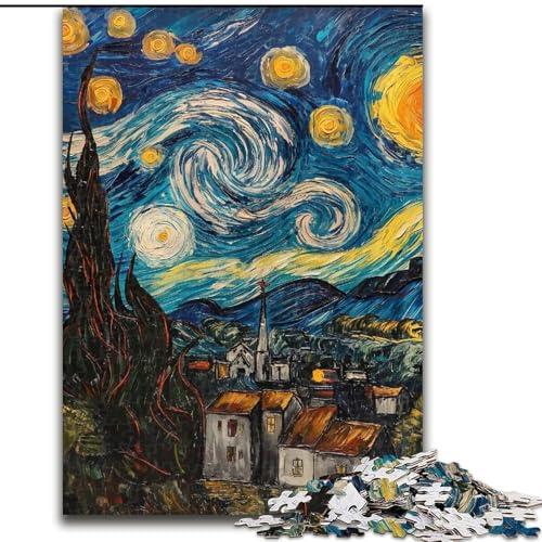 Puzzle für Erwachsene, 1000 Teile, Sternenhimmel-Straßenpuzzle, Denksportspiel für Teenager, Familienspieleabend (Größe 50x75cm) von LYXIANY