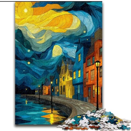Puzzle für Erwachsene, 1000 Teile, Sternenhimmelstraße, Spielzeug, Lernspiele, Stressabbau, tolle Geschenke und Spielzeuge, 50x75cm von LYXIANY