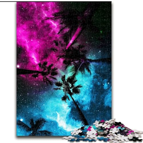 Puzzle für Erwachsene, 1000 Teile, Strandnachtszene, Größe 50x75cm, Geburtstagsgeschenkidee, anspruchsvolles Denkspiel von LYXIANY