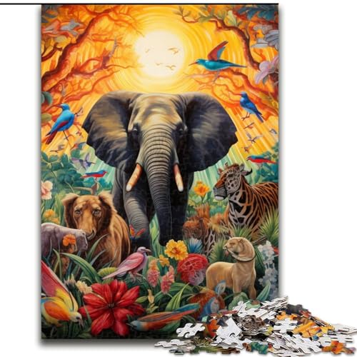 Puzzle für Erwachsene, 1000 Teile, Tierwelt-Puzzle für Erwachsene, 26x38cm, Eltern, Partner, Freunde – ab 14 Jahren Puzzle für Erwachsene, 1000 Teile, Tierwelt-Puzzle für Erwachsene, 26x38cm, Eltern, Partner, Freunde – ab 14 Jahren von LYXIANY