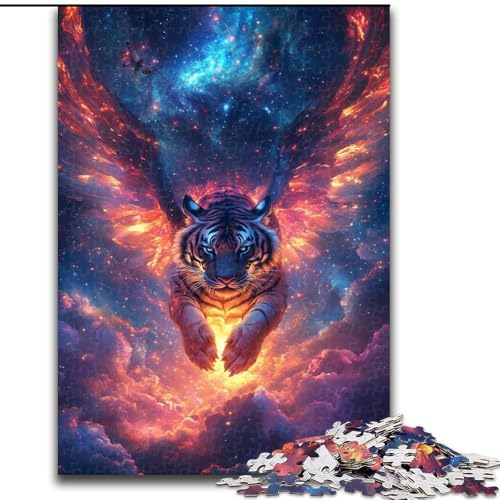 Puzzle für Erwachsene, 1000 Teile, Tiger, Lernspiele, Heimdekoration, Lernspiel für Geburtstag, Weihnachten, 50x75cm von LYXIANY