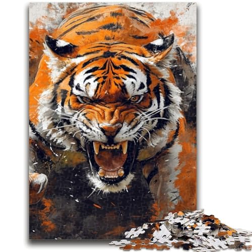 Puzzle für Erwachsene, 1000 Teile, Tiger-Denkspiel, Lernspiel für Geburtstag, Weihnachten, für 14-Jährige, 26x38cm Puzzle für Erwachsene, 1000 Teile, Tiger-Denkspiel, Lernspiel für Geburtstag, Weihnachten, für 14-Jährige, 26x38cm von LYXIANY