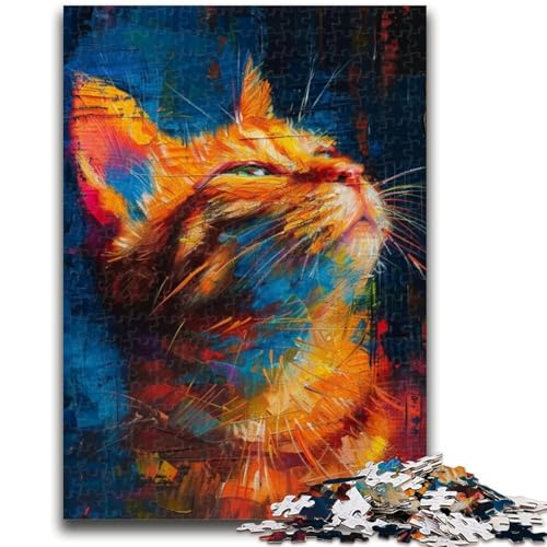Puzzle für Erwachsene, 1000 Teile, Tiger-Ölgemälde, für Kinder ab 14 Jahren, Quizspiel, Spaß bei Aktivitäten zu Hause, Geburtstagsgeschenk, Reisegeschenke, 26x38cm von LYXIANY