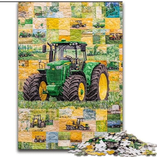 Puzzle für Erwachsene, 1000 Teile, Traktor-Collage, Spielzeug, Lernspiele, Stressabbau, tolle Geschenke und Spielzeuge, 50x75cm von LYXIANY