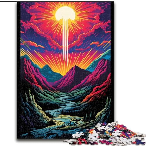 Puzzle für Erwachsene, 1000 Teile, Traumhaft schöne Berge, Unmögliches Puzzle für Erwachsene, Geburtstagsgeschenkidee, Herausforderndes Denkspiel, Größe 38x26cm Puzzle für Erwachsene, 1000 Teile, Traumhaft schöne Berge, Unmögliches Puzzle für Erwachsene, Geburtstagsgeschenkidee, Herausforderndes Denkspiel, Größe 38x26cm von LYXIANY