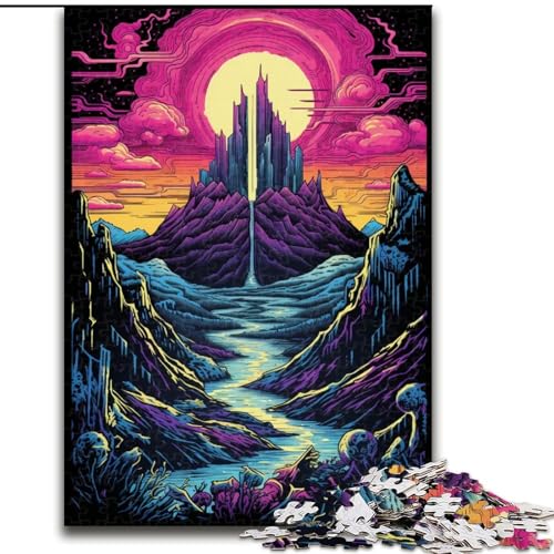 Puzzle für Erwachsene, 1000 Teile, Traumhaft schöne Berge, interaktives Familienspiel, Familienaktivitätsspiel (Größe: 50x75cm) von LYXIANY