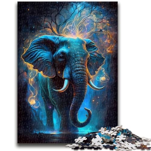 Puzzle für Erwachsene, 1000 Teile, Unglaublicher Elefant, für Alter 14+, Quizspiel, Spaß bei Heimaktivitäten, Geburtstagsgeschenk, Reisegeschenke, 26x38cm von LYXIANY