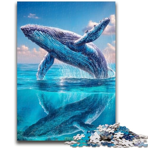Puzzle für Erwachsene, 1000 Teile, Wal springt aus dem Meer, für Kinder ab 14 Jahren, Quizspiel, Spaß für zu Hause, Aktivitäten, Geburtstagsgeschenk, Reisegeschenke, 50x75cm Puzzle für Erwachsene, 1000 Teile, Wal springt aus dem Meer, für Kinder ab 14 Jahren, Quizspiel, Spaß für zu Hause, Aktivitäten, Geburtstagsgeschenk, Reisegeschenke, 50x75cm von LYXIANY