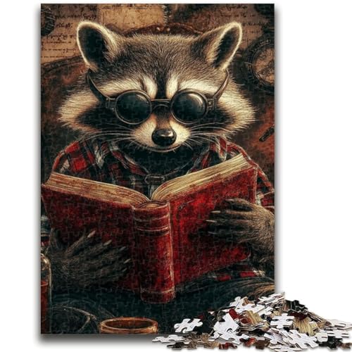 Puzzle für Erwachsene, 1000 Teile, Waschbär, Familienspaß, ganze Familie, ab 14 Jahren, 26x38cm Puzzle für Erwachsene, 1000 Teile, Waschbär, Familienspaß, ganze Familie, ab 14 Jahren, 26x38cm von LYXIANY